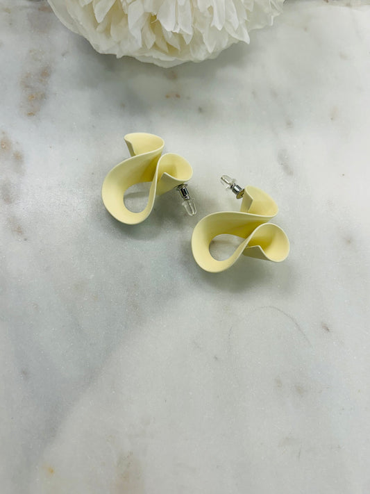 My Signature Life Earrings - Eggshell