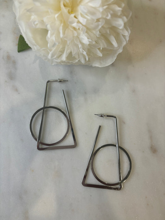 Out The Box Earrings - Silver