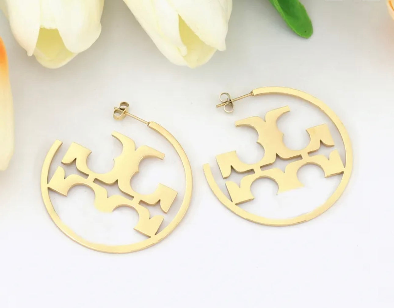 Designer Inspired Earrings - Gold