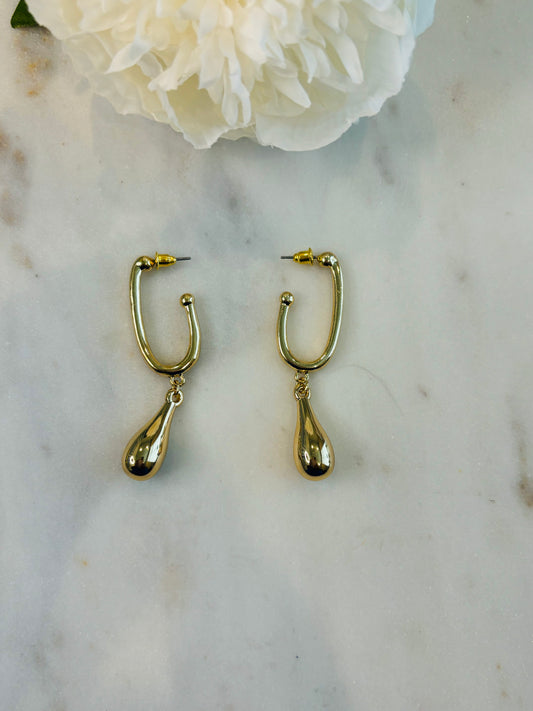 Golden Drop Earrings