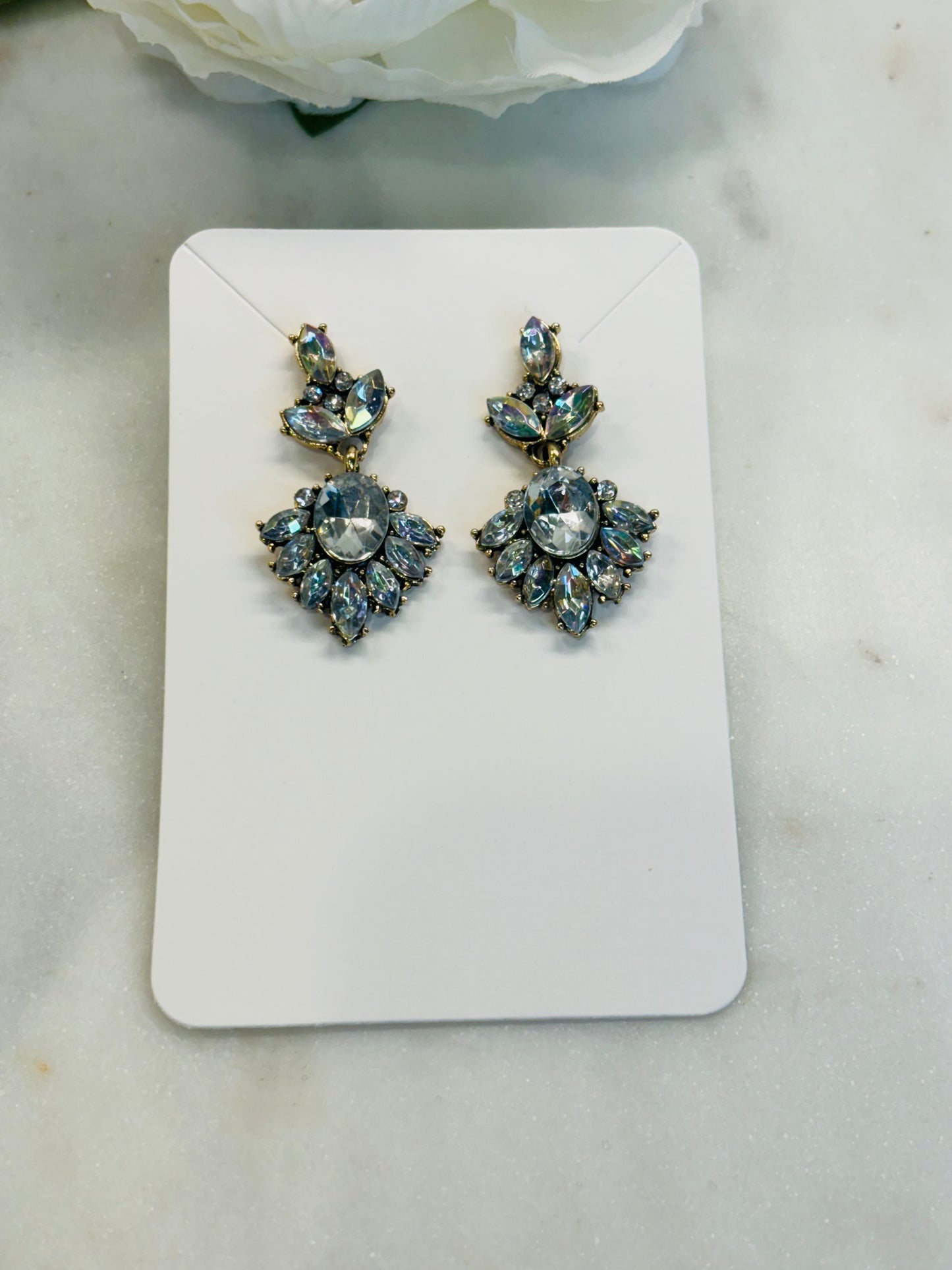 Small Bling Earrings - Rhinestone Bling