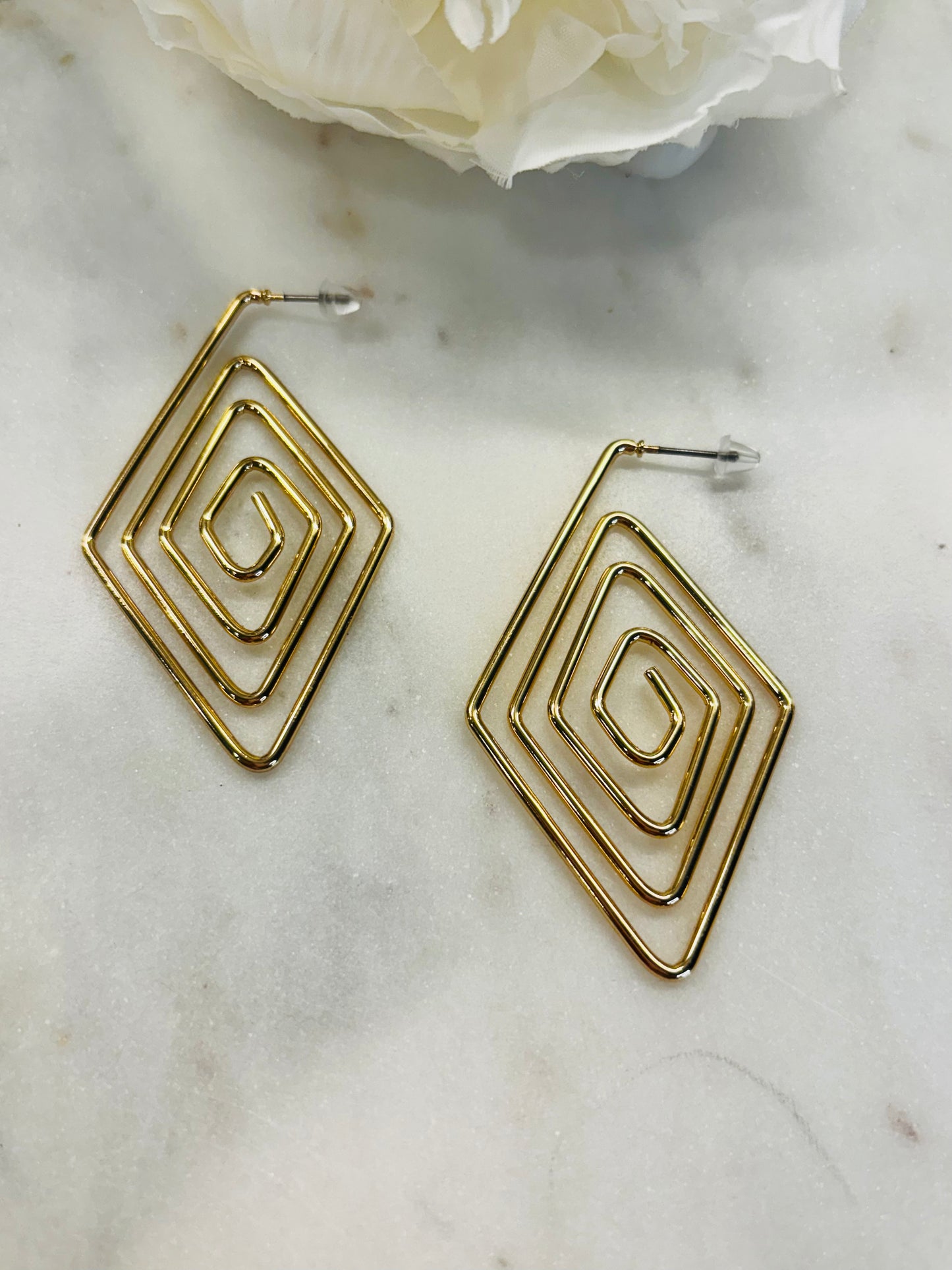 Spring Into Action Gold Earrings